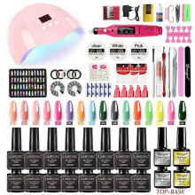 (LH03-1) Manicure Set With 120/75W/54W Led Nail Lamp Nail Set 35000RPM Nail drill Machine 30/24 Color
