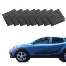 Pacote com 8 Panos Nano Sparkle para Limpeza de Arranhões Automotivos, Pano Mágico Multiuso, Versão 2024, Preto e Cinza