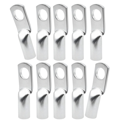 10Pack Tinned Coppers Cable Lugs Wire Coppers Rings Connector-3