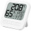 Despertador digital LCD com visor de temperatura e umidade, relógio eletrônico de mesa para quarto e sala de estar. 1