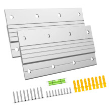 Picture Frame Hanging Z Clamps Aluminum Cleat Bracket-6 inches