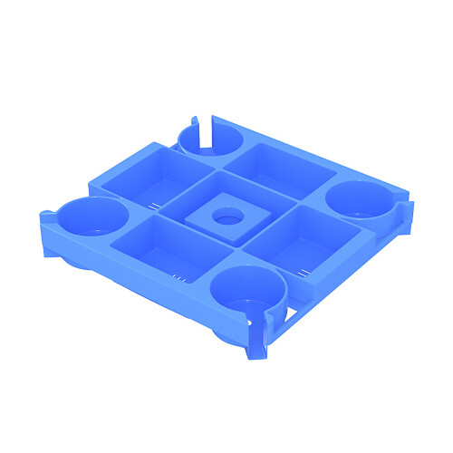 Multifunction Sunshades Attachment with 8 Storage-Blue