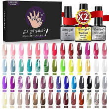 Nail Gel Polish Kit Soak Off UV Nails Manicure Varnish Set Semi Permanent Nail Art Gels Lacquer Gift Box 21