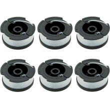 Kit com 6 bobinas de reposição A6481 A6485 para aparadores de grama sem fio, fio de nylon durável.
