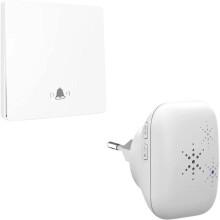 Kit campanello ecologico senza fili, senza batterie, per esterni, impermeabile IP65, con 43 livelli di volume e 38 melodie.
