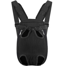 Mochila de transporte para viagem, bolsa frontal para o peito, ideal para cães pequenos, filhotes e gatos. Leve e respirável.