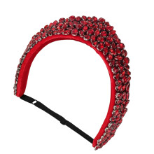 Classical Baroque Design Headband With Sparkling-Red