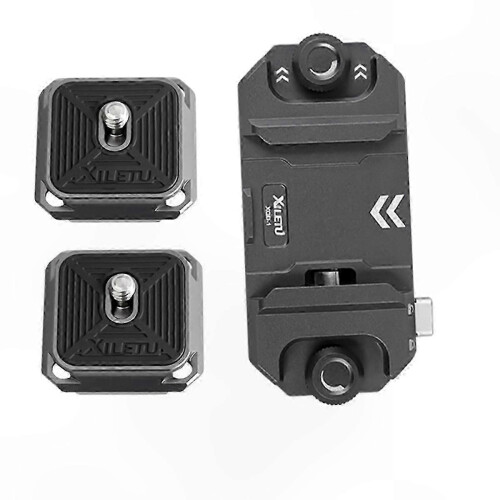 Universal Quick Release Camera Clip with Plate for DSLR and Action Cameras