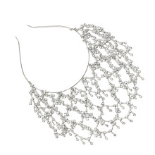 Fashionable Rhinestones Hairband Styling Accessory-Silver