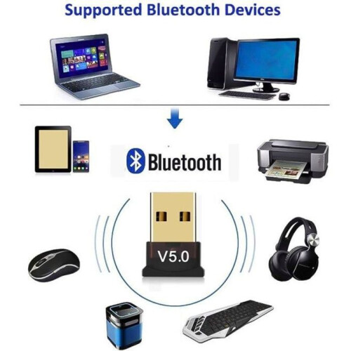 Adattatore USB Bluetooth 5.0 trasmettitore ricevitore adattatore audio wireless per computer e laptop