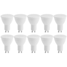 Lampadine LED GU10 5W Bianco freddo 6500K 400 lm 120 gradi Non dimmerabili Risparmio energetico Confezione da 10
