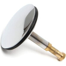 Univerzálna zátka do odtoku vane 43 mm, mosadz, chrómovaná, odolná voči hrdzi, nastaviteľná výška 50-55 mm