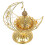 Arabic Moon Incense Burner Middle Eastern Metal Censer for Aromatherapy 1