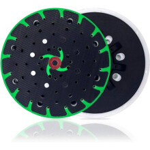 Platorello abrasivo duro per levigatrice orbitale casuale da 150 mm con piastra di supporto, attacco filettato M8, aspirazione della polvere