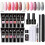 Poly Nail Gel Set 6W LED Lamp Full Manicure Kit Quick Extension Nails Building Fingertips Polygels Tool Kit 8 1