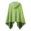 Microfiber Cooling Hooded Beach Towel Cloak-fluorescent green 1