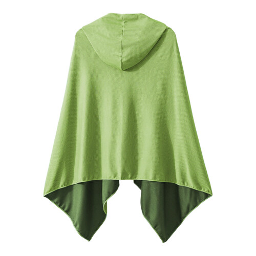 Microfiber Cooling Hooded Beach Towel Cloak-fluorescent green