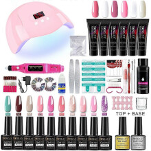 Manicure Set with Nail Dryer Nail Lamp Nail Drill Machine Manicure Set Kit Nail Tools Set 8