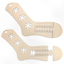 2pcs Wooden Sock Blockers, Knitting & Crochet Sock Molds for DIY Sock Making