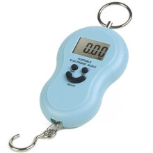 Prenosná digitálna závesná váha s rybárskym háčikom, nosnosť 40 kg, prenosné puzdro, rôzne farby, 1 kus