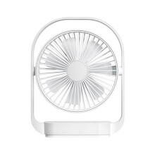 Tichý nabíjateľný ventilátor s USB a 330 osciláciou, 4 rýchlosti, prenosné tiché chladenie stola pre domácnosť a kanceláriu