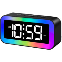 Sveglia con luce, luce notturna a LED RGB, alimentazione USB, controllo touch, funzione alba/tramonto, snooze e radio FM.