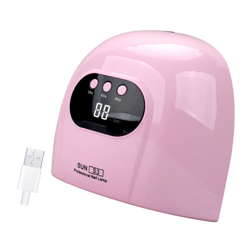 LED-nagellamp Draagbaar ontwerp USB-nagellamp met 3-Roze