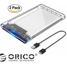 kpl 2,5 tuuman ulkoisia USB 3.0 -koteloita kiintolevyille ja SSD-levyille SATA I II III 2TB 5Gbps, työkaluton UASP-liitännällä