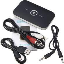 2-in-1 Bluetooth-lähetin ja -vastaanotin HiFi 3,5 mm RCA AUX-sovitin TV:lle, tietokoneelle, auton kaiuttimille