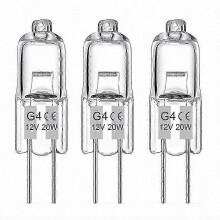 20W 12V G4 Halogen Bulbs 20-Pack Warm White