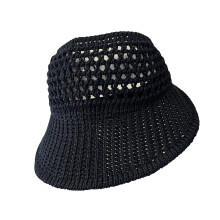 Sommer-Sonnenhut aus Baumwolle mit belüftetem Design,-Schwarz