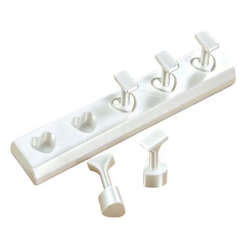 Durability Photography Nail Holder With Multi Color-White