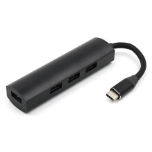 4-porttinen USB C 3.1 -keskitin, USB 3.0 -suurnopeusjakaja, plug and play -liitäntä kannettaville ja pöytätietokoneille