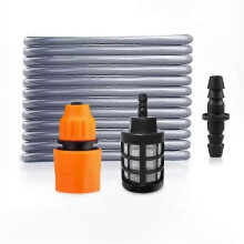 8mm ID Garden Hose with Quick Connectors, 20M Durable Water Tubing and Hose Fittings for Outdoor Use