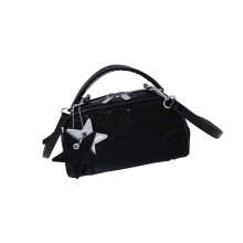 Modern PU Leather Handbag for Women Shoulder Bag Handbag-Black