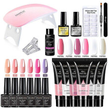 Nail Set with 3 In 1 Nail Art Machine Set Gel Nail Polish Kit Nail Lamp Nail Drill Manicure Vacuum Cleaner Sets A