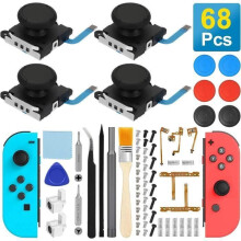 3D-analogisen joystickin korjaussarja, jossa on 68 työkalua ja vaihto-ohjaussauva kytkinohjaimille