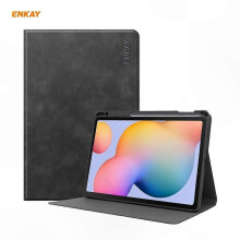 (Black) Smart Case Designed for Galaxy Tab S6 Lite P610 / P615