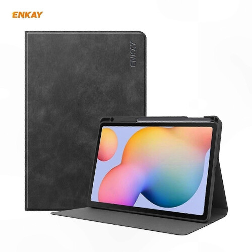 (Black) Smart Case Designed for  Galaxy Tab S6 Lite P610 / P615