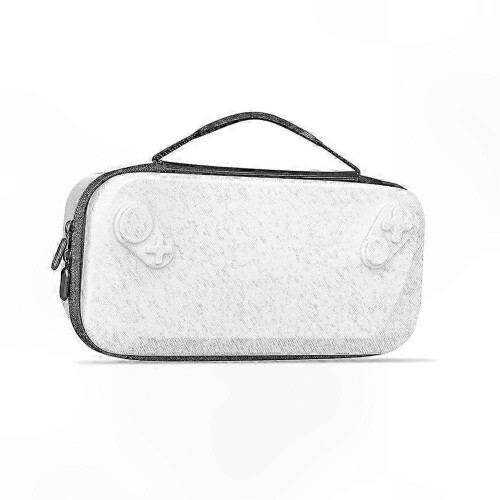 Shockproof Portable Case for Handheld Gaming Consoles with Zippered Closure and Protective Design