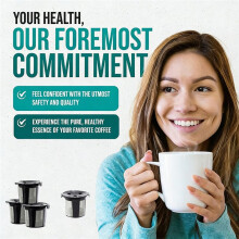 Reusable K Cups for  , K  , K Slim, K-Brew Chill, K Duo Gen 2, Refillable Coffee Pods Filter