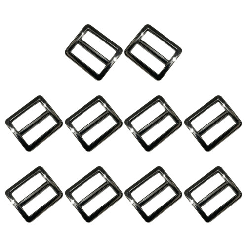 10 Stück robuste Metall-Gleitschnallen, Legierungen,- Farbe