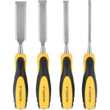 Set di 4 scalpelli per legno per intaglio, utensili manuali resistenti, 6 mm, 12 mm, 19 mm, 25 mm per progetti fai da te