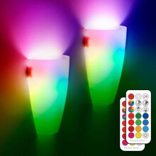 Applique da parete a LED per interni, 10W, moderne luci da parete con telecomando e lampadina RGB a colori variabili.