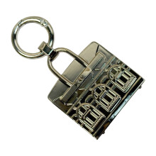 Mini-huistasbedels, huissleutelhanger portemonnee charme-Zilver