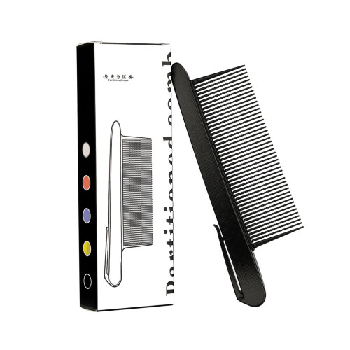 Salon Hair Comb For Precise Sections And Root Lift In-Black