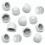 White Plastic M8 Hex Nut Caps - 20 Pack Protective Covers for M8 Nuts and Bolts (13mm) 1