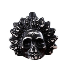 (Black and White Feather) Aztec Death Whistles-Imitates human scream- Loudest Scream!!