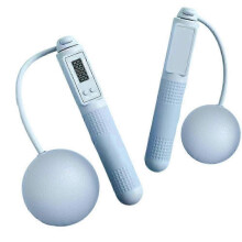 Rope Skipping Smart Counting Indoor Fitness Fat Loss Exercise Special Ropeless Large Ball Weight Blue