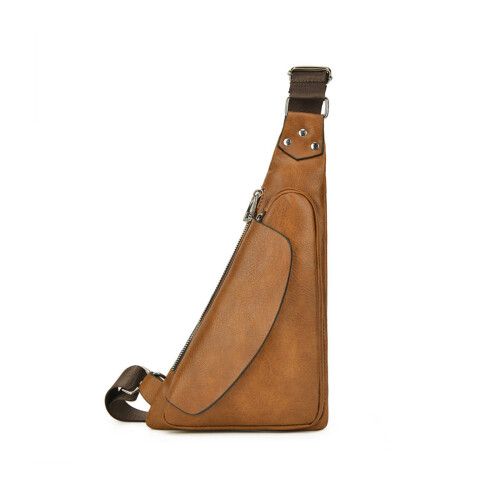Adjustable Brown Side Bag Comfortable suitable-Light Brown